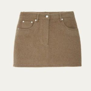 Helmut Lang Wool 5-Pocket Skirt